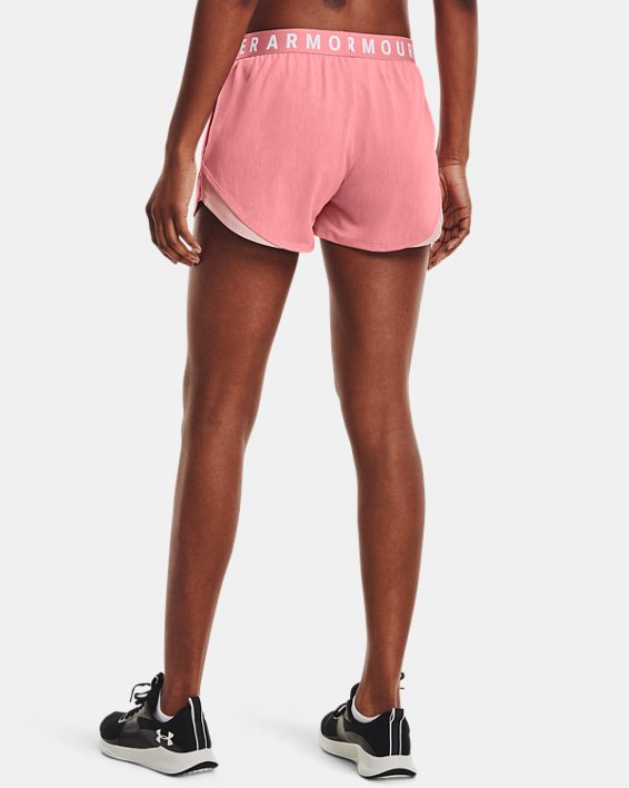 Women's UA Play Up Shorts 3.0 Twist, Pink, pdpMainDesktop image number 1
